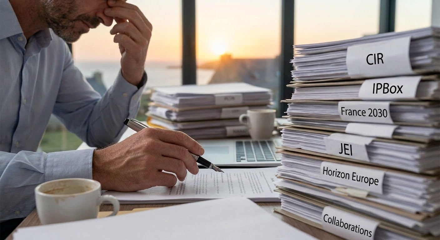 Dirigeant submergé par les dossiers de financement de l'innovation