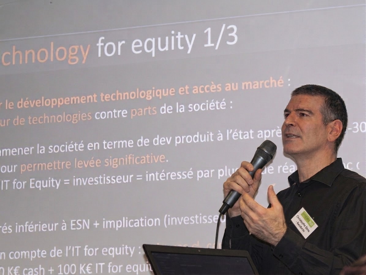 Christophe Ebro en conférence sur le financement technologique