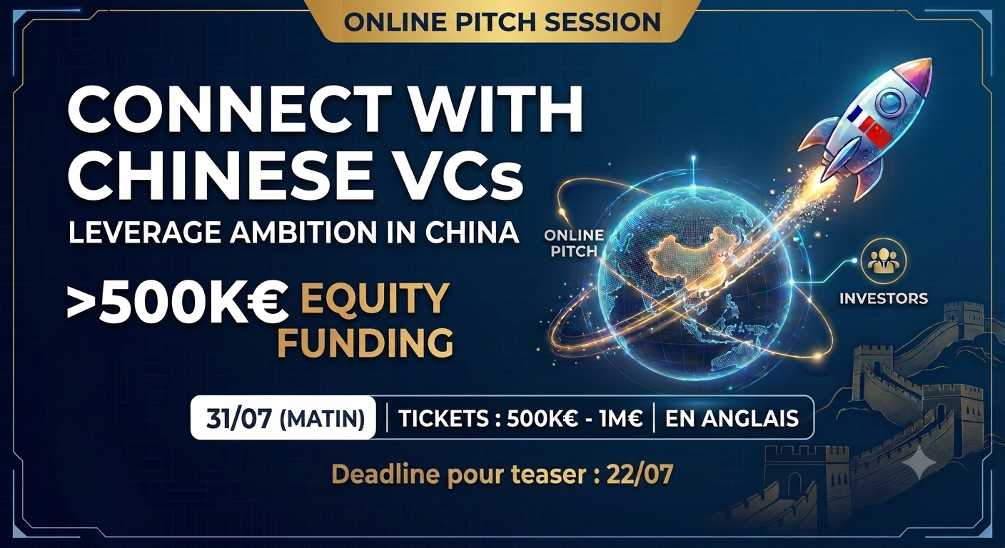 Connect with Chinese VCs : session de pitchs en ligne avec 6 VCs majeurs